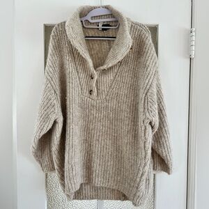 Cozy Oatmeal Knit Maternity Sweater - Hatch Jo Sweater sz1